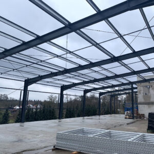 Konstrukcja stalowa hali produkcyjnej